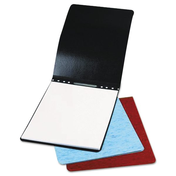 PRESSTEX Report Cover with Tyvek Reinforced Hinge, Top Bound, Two-Piece Prong Fastener, 2  Capacity, 11 x 14, Red Red Cheap - Image 2