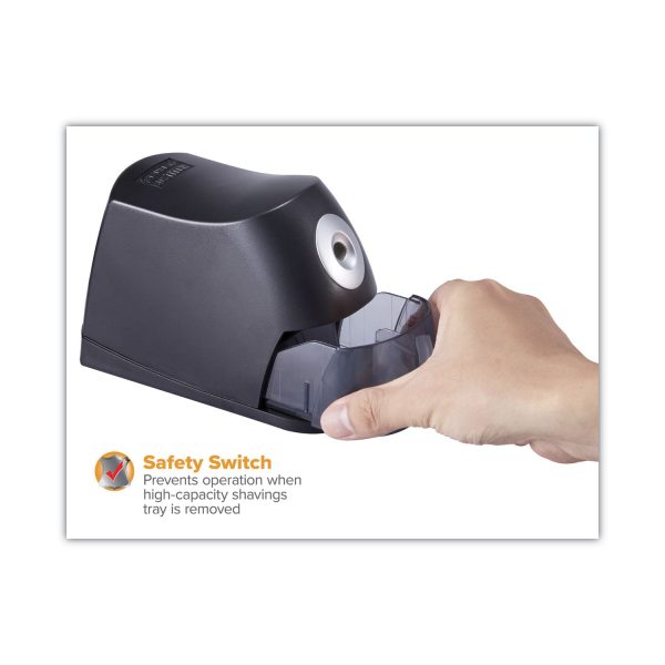 Electric Pencil Sharpener, AC-Powered, 2.75 x 7.5 x 5.5, Black Hot on Sale - Image 3