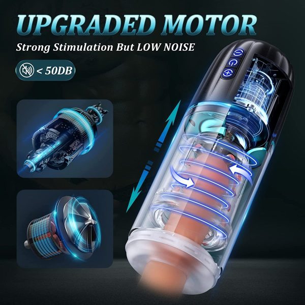 HURRICANE | 50dB Thrusting & Rotating Male Masturbator Sale - Image 4