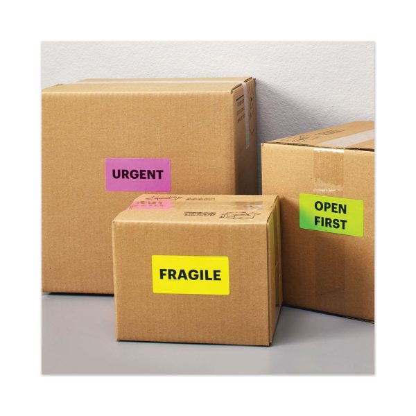 High-Visibility Permanent Laser ID Labels, 2 x 4, Asst. Neon, 150 Pack Online Sale - Image 2