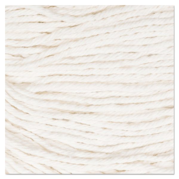 Super Loop Wet Mop Head, Cotton Synthetic Fiber, 5  Headband, Medium Size, White, 12 Carton Online Hot Sale - Image 2
