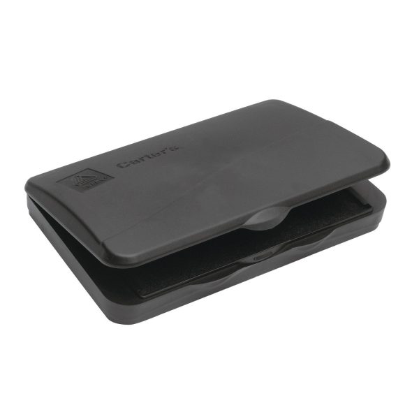 Pre-Inked Felt Stamp Pad, 4.2 5x 2.75 , Black For Cheap - Image 2