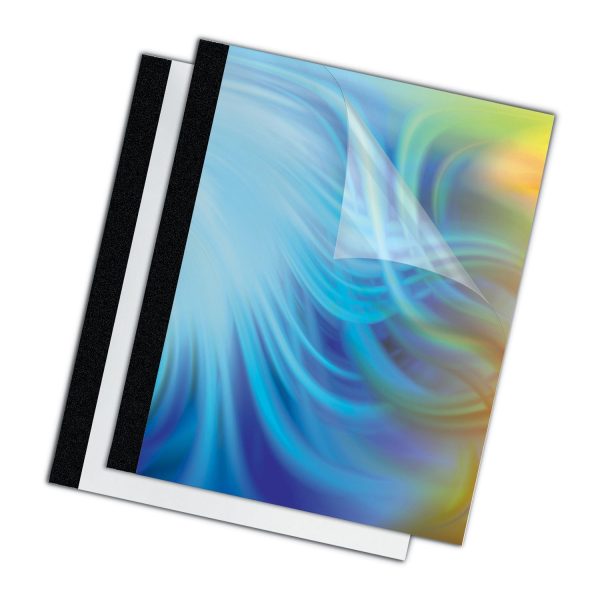 Thermal Binding System Presentation Covers, Clear, 61 to 90 Sheet Capacity, 11 x 8.5, Unpunched, 10 Pack Online now