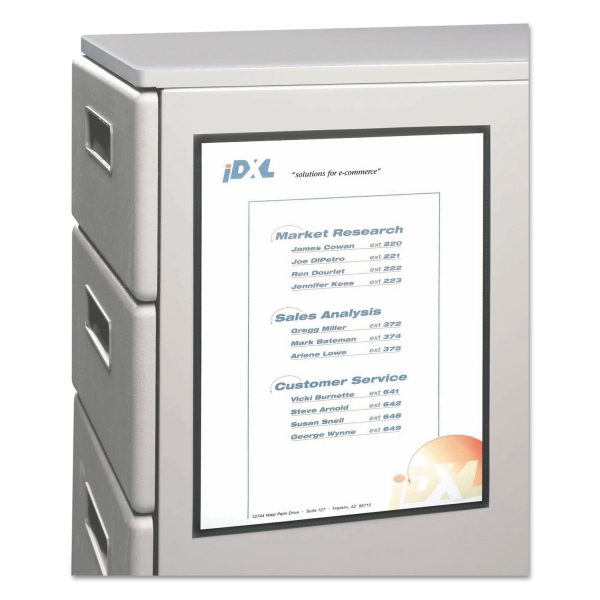 Magnetic Cubicle Keepers Display Holders, 9.2 x 11.69, Magnetic Mount, Clear, 25 Pack Online now - Image 2