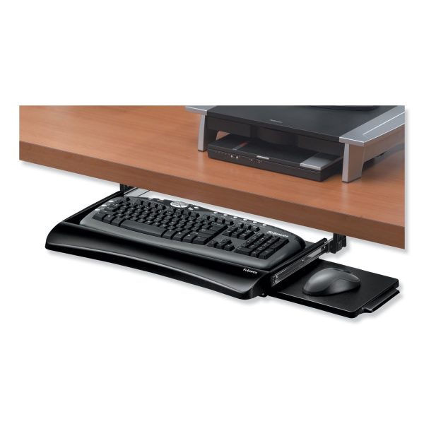 Office Suites Underdesk Keyboard Drawer, 20.13w x 7.75d, Black Supply - Image 4