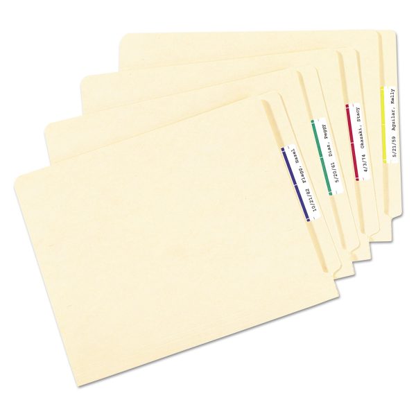 Removable File Folder Labels with Sure Feed Technology, 0.66 x 3.44, White, 30 Sheet, 25 Sheets Pack For Sale - Image 3