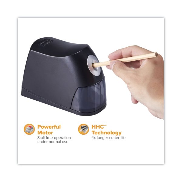 Electric Pencil Sharpener, AC-Powered, 2.75 x 7.5 x 5.5, Black Hot on Sale - Image 2