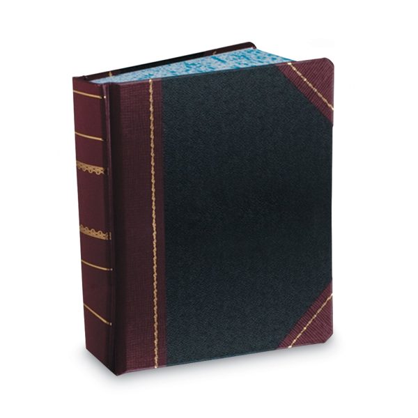 Account Record Book, Record-Style Rule, Black Red Gold Cover, 13.75 x 8.38 Sheets, 500 Sheets Book Supply - Image 2