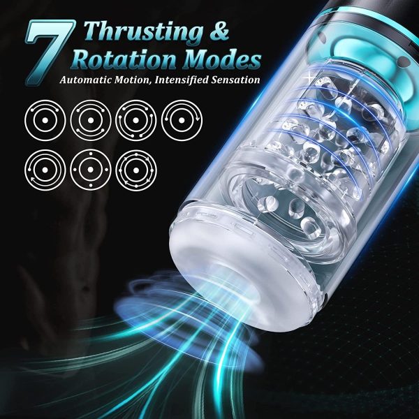 HURRICANE | 50dB Thrusting & Rotating Male Masturbator Sale - Image 3