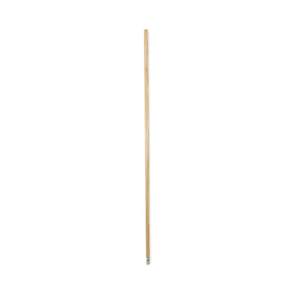 Lie-Flat Screw-In Mop Handle, Lacquered Wood, 1.13  dia x 60 , Natural Cheap