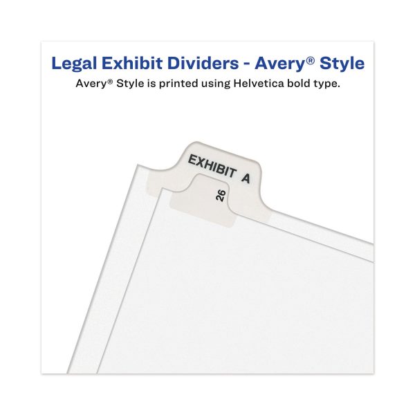 Avery-Style Preprinted Legal Bottom Tab Divider, 26-Tab, Exhibit K, 11 x 8.5, White, 25 PK Fashion - Image 5