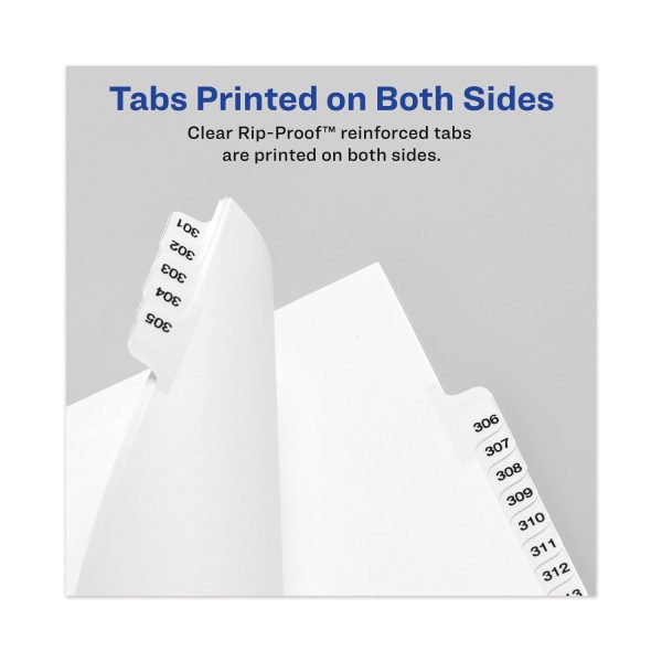 Avery-Style Preprinted Legal Bottom Tab Dividers, 26-Tab, Exhibit P, 11 x 8.5, White, 25 Pack For Discount - Image 4