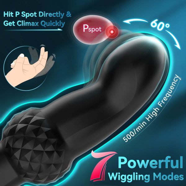 VICTOR| Wigging and Vibrating Remote Control Anal Toy Cheap - Image 4