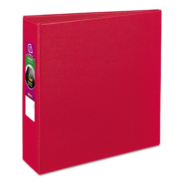 Durable Non-View Binder with DuraHinge and Slant Rings, 3 Rings, 3  Capacity, 11 x 8.5, Red Online