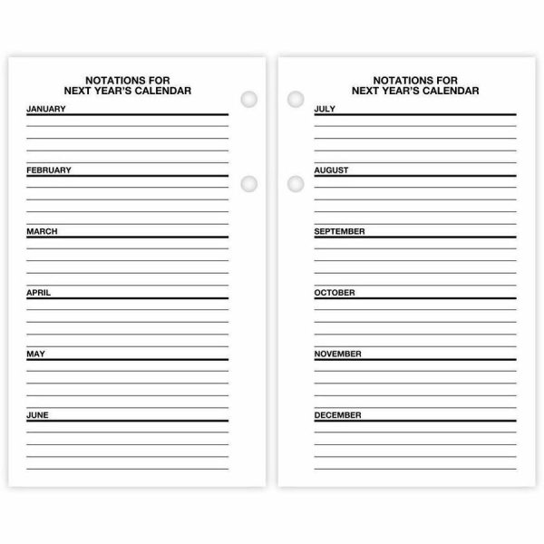 At-A-Glance Financial Desk Calendar Refill - Standard Size - Julian Dates - Daily - 12 Month - January 2024 - December 2024 - 1 Day Double Page Layout - 3 1 2  x 6  White Sheet - Desktop - White - Flexible, Reference Calendar - 1 Each Online - Image 3