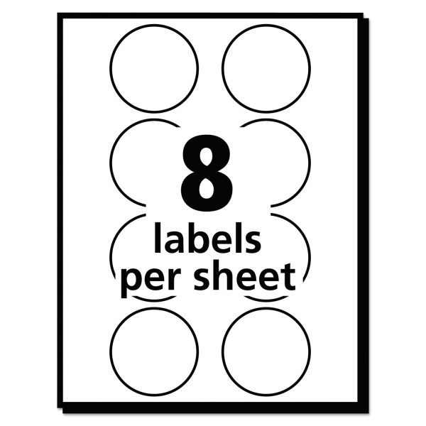 Printable Self-Adhesive Removable Color-Coding Labels, 1.25  dia, Neon Orange, 8 Sheet, 50 Sheets Pack, (5476) For Discount - Image 4