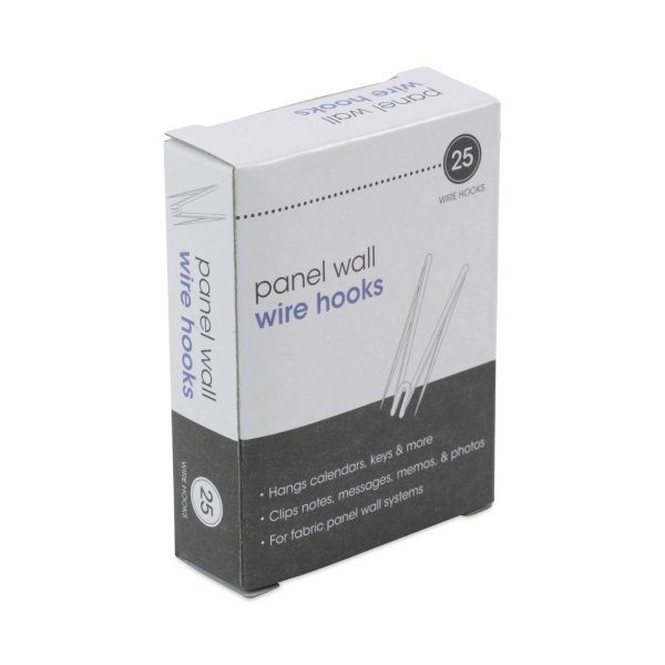 Panel Wall Wire Hooks, Silver, 25 Hooks Pack Hot on Sale - Image 4