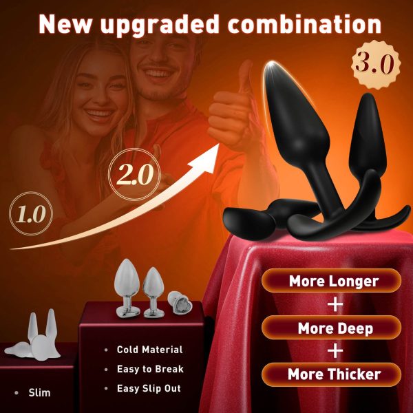 BAKI| 3 PCS Wearbale Silicone Anal Butt Plug For Cheap - Image 4