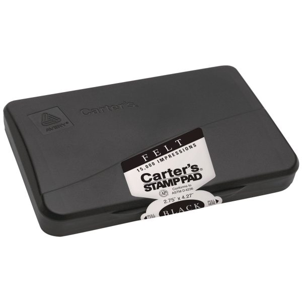 Pre-Inked Felt Stamp Pad, 4.2 5x 2.75 , Black For Cheap