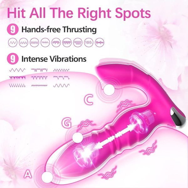 Thrusting & Vibrating Wearable  Super Quiet Butt Plug Online Sale - Image 4
