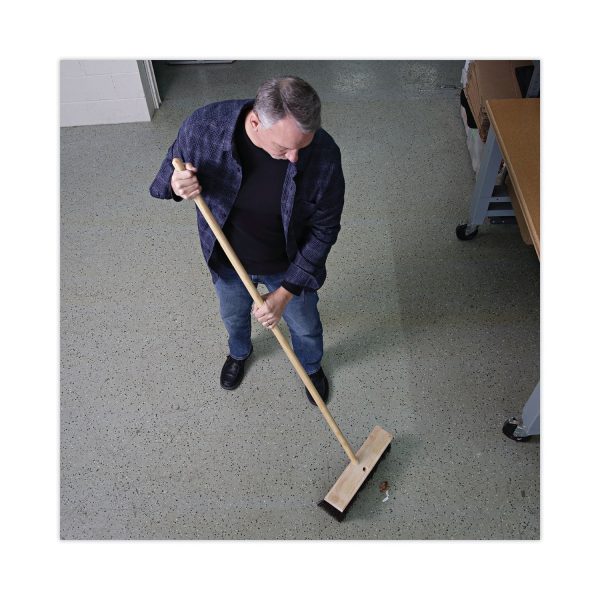 Tapered End Broom Handle, Lacquered Pine, 1.13  dia x 60 , Natural Sale - Image 5