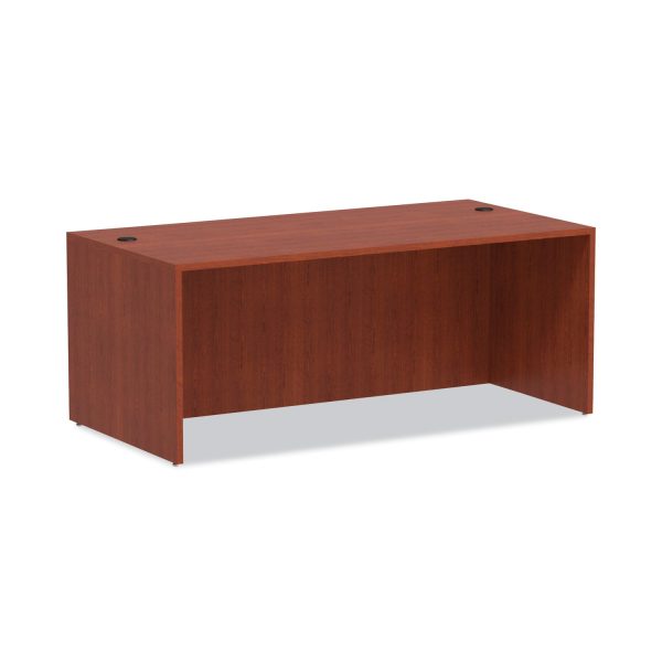 Alera Valencia Series Straight Front Desk Shell, 71  x 35.5  x 29.63 , Medium Cherry For Cheap