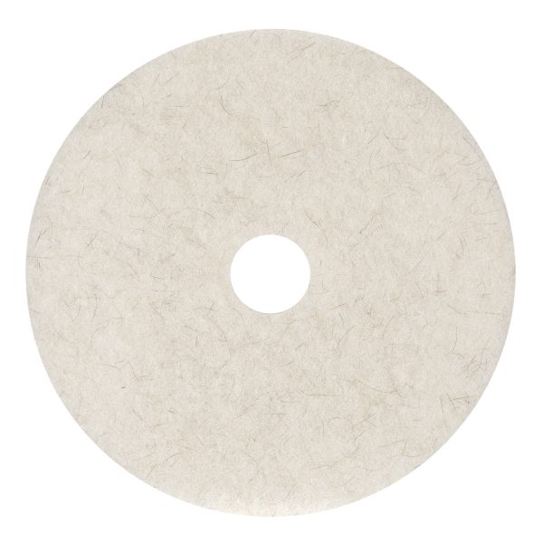 Natural Burnishing Floor Pads, 21  Diameter, White, 5 Carton Fashion - Image 2