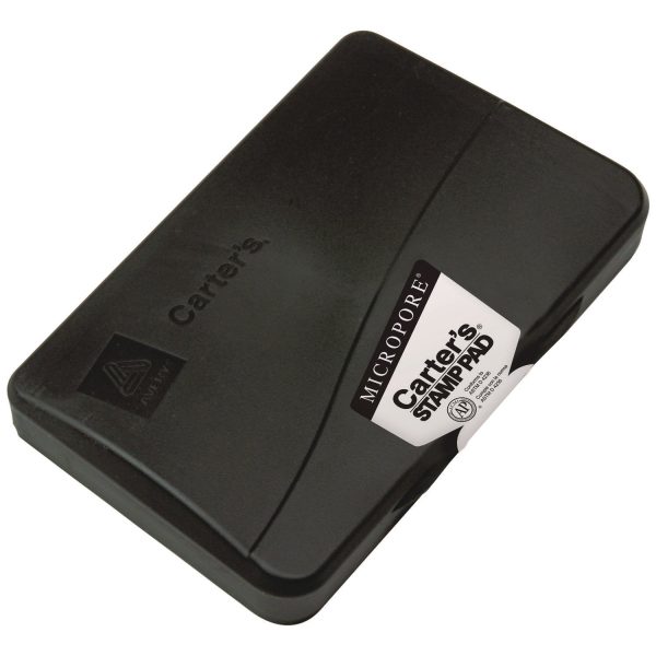Pre-Inked Micropore Stamp Pad, 6.25  x 3.25 , Black on Sale
