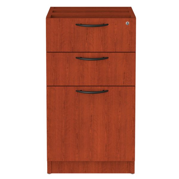 Alera Valencia Series Full Pedestal File, Left Right, 3-Drawers: Box Box File, Legal Letter, Cherry, 15.63  x 20.5  x 28.5 For Discount