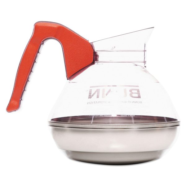 64 oz. Easy Pour Decanter, Orange Handle on Sale - Image 3