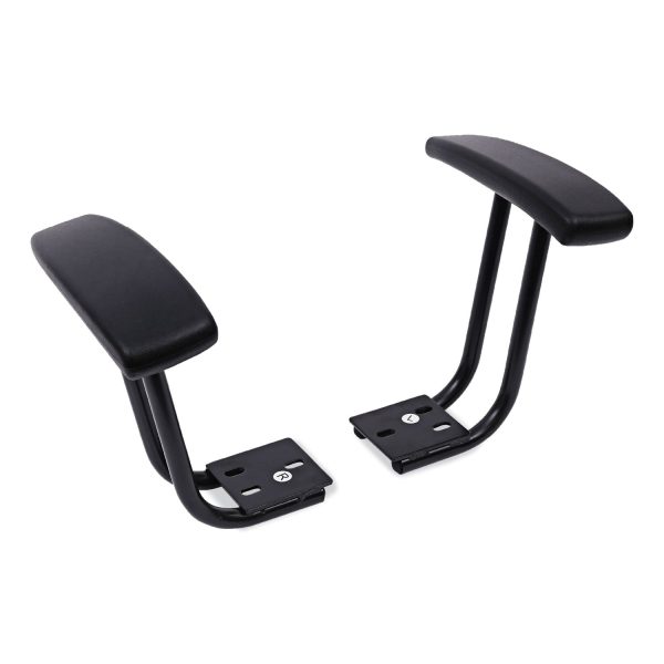 Optional Fixed Height T-Arms for Alera Essentia and Interval Series Chairs, Black, 2 Set Online Hot Sale