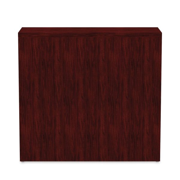 Alera Valencia Series Bookcase, Two-Shelf, 31.75w x 14d x 29.5h, Mahogany on Sale - Image 5