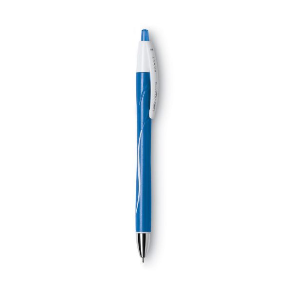 GLIDE Exact Ballpoint Pen, Retractable, Fine 0.7 mm, Blue Ink, Blue Barrel, Dozen Online Hot Sale - Image 4