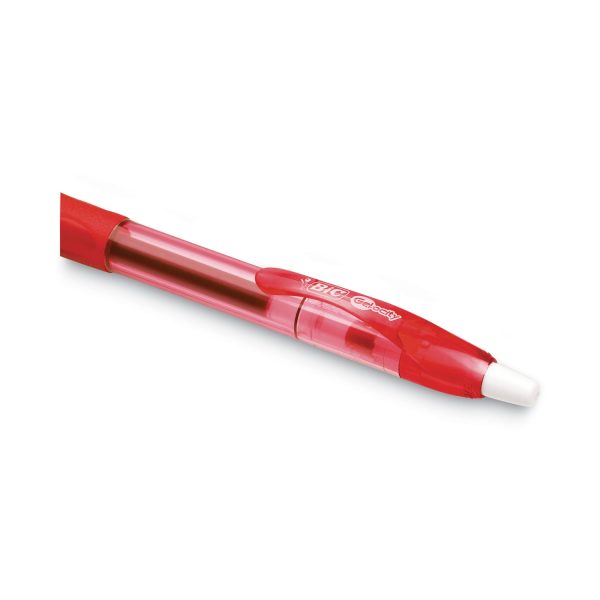 Gel-ocity Gel Pen, Retractable, Medium 0.7 mm, Red Ink, Translucent Red Barrel, Dozen Hot on Sale - Image 5