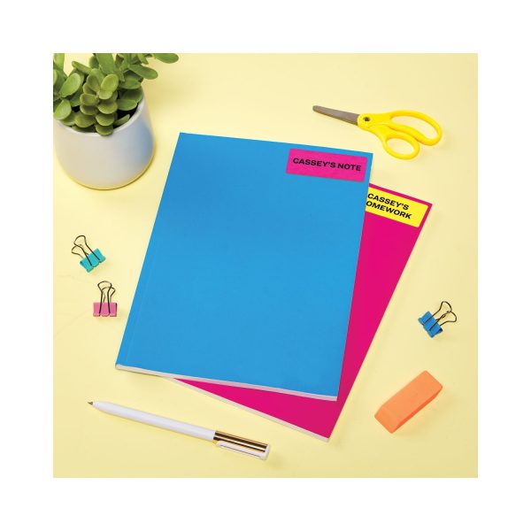 High-Visibility Permanent Laser ID Labels, 1 x 2.63, Asst. Neon, 450 Pack Sale - Image 4