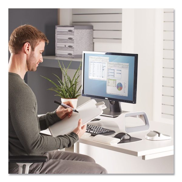 I-Spire Series Document Lift, 100 Sheet Capacity, ABS Plastic High Impact Polystyrene, White Gray Fashion - Image 5