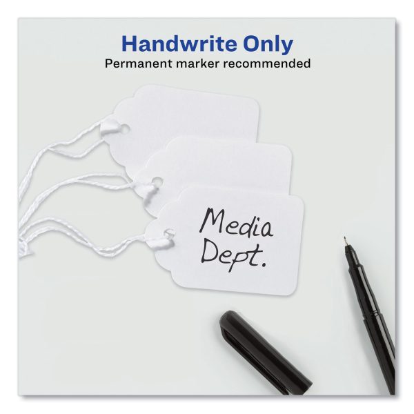 Medium-Weight White Marking Tags, 1.75 x 1.09, 1,000 Box For Sale - Image 4