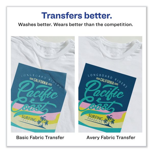 Fabric Transfers, 8.5 x 11, White, 12 Pack Supply - Image 2