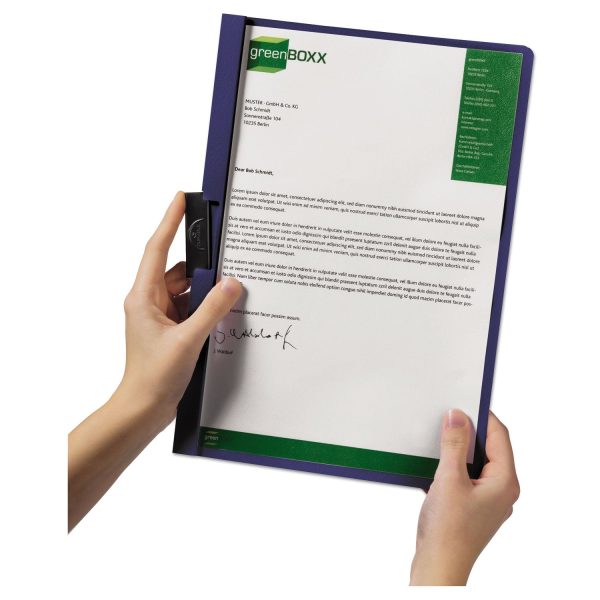 DuraClip Report Cover, Clip Fastener, 8.5 x 11, Clear Graphite, 25 Box Online - Image 4