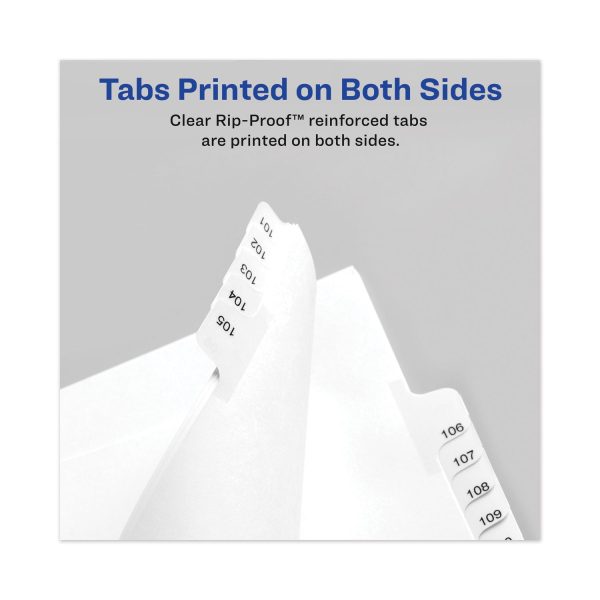 Avery-Style Preprinted Legal Bottom Tab Divider, 26-Tab, Exhibit K, 11 x 8.5, White, 25 PK Fashion - Image 4