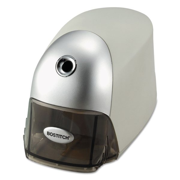 QuietSharp Executive Electric Pencil Sharpener, AC-Powered, 4 x 7.5 x 5, Gray For Discount