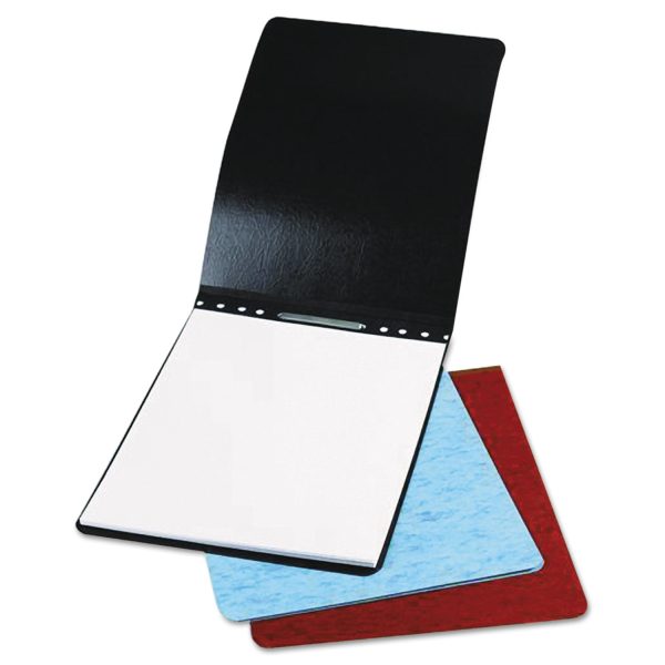 PRESSTEX Report Cover with Tyvek Reinforced Hinge, Top Bound, Two-Piece Prong Fastener, 2  Capacity, 11 x 14, Red Red Cheap