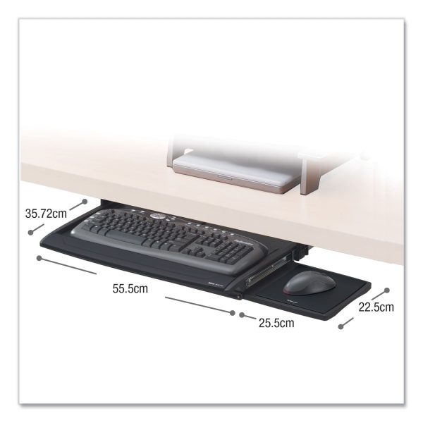 Deluxe Keyboard Drawer, 20.5w x 11.13d, Black on Sale - Image 2
