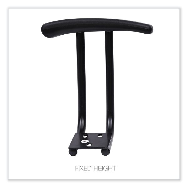 Optional Fixed Height T-Arms for Alera Essentia and Interval Series Chairs, Black, 2 Set Online Hot Sale - Image 4