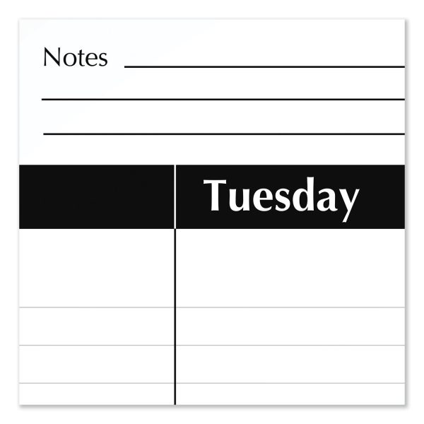 Academic Year Ruled Desk Pad, 21.75 x 17, White Sheets, Black Binding, Black Corners, 16-Month (Sept to Dec): 2023 to 2024 Discount - Image 3