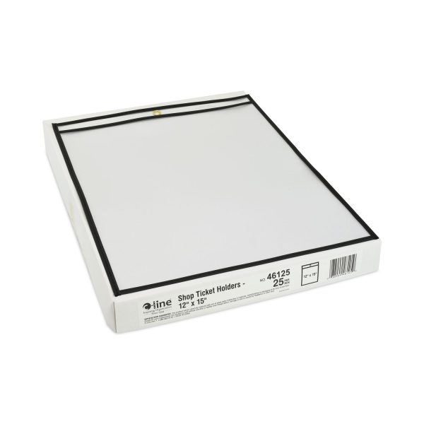 Shop Ticket Holders, Stitched, Both Sides Clear, 75 , 12 x 15, 25 BX For Discount - Image 3