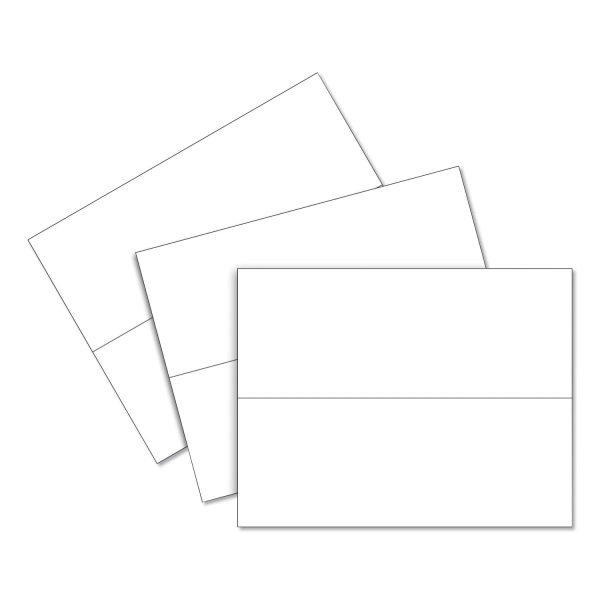 Scored Tent Cards, 4.25 x 11, White,1 Card Sheet, 50 Sheets Box Online Sale - Image 4