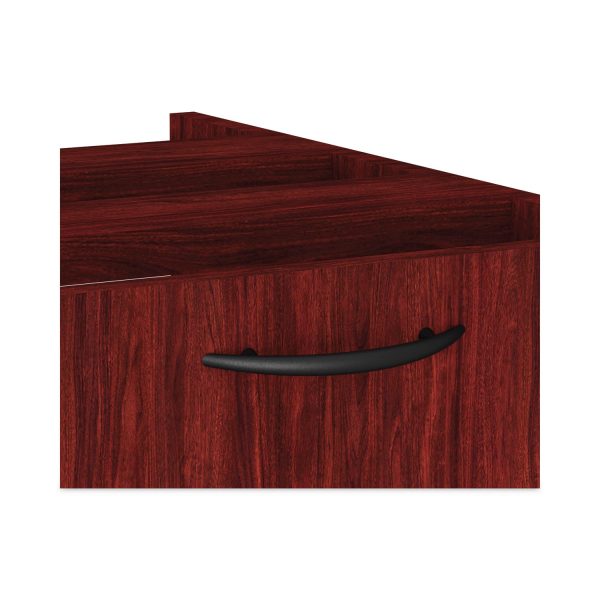 Alera Valencia Series Full Pedestal File, Left or Right, 2 Legal Letter-Size File Drawers, Mahogany, 15.63  x 20.5  x 28.5 Supply - Image 5