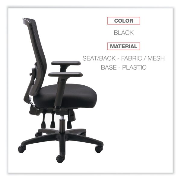 Alera Envy Series Mesh High-Back Multifunction Chair, Supports Up to 250 lb, 16.88  to 21.5  Seat Height, Black Discount - Image 3