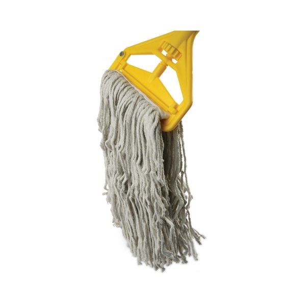 Banded Cotton Mop Head, #24, White, 12 Carton Cheap - Image 5